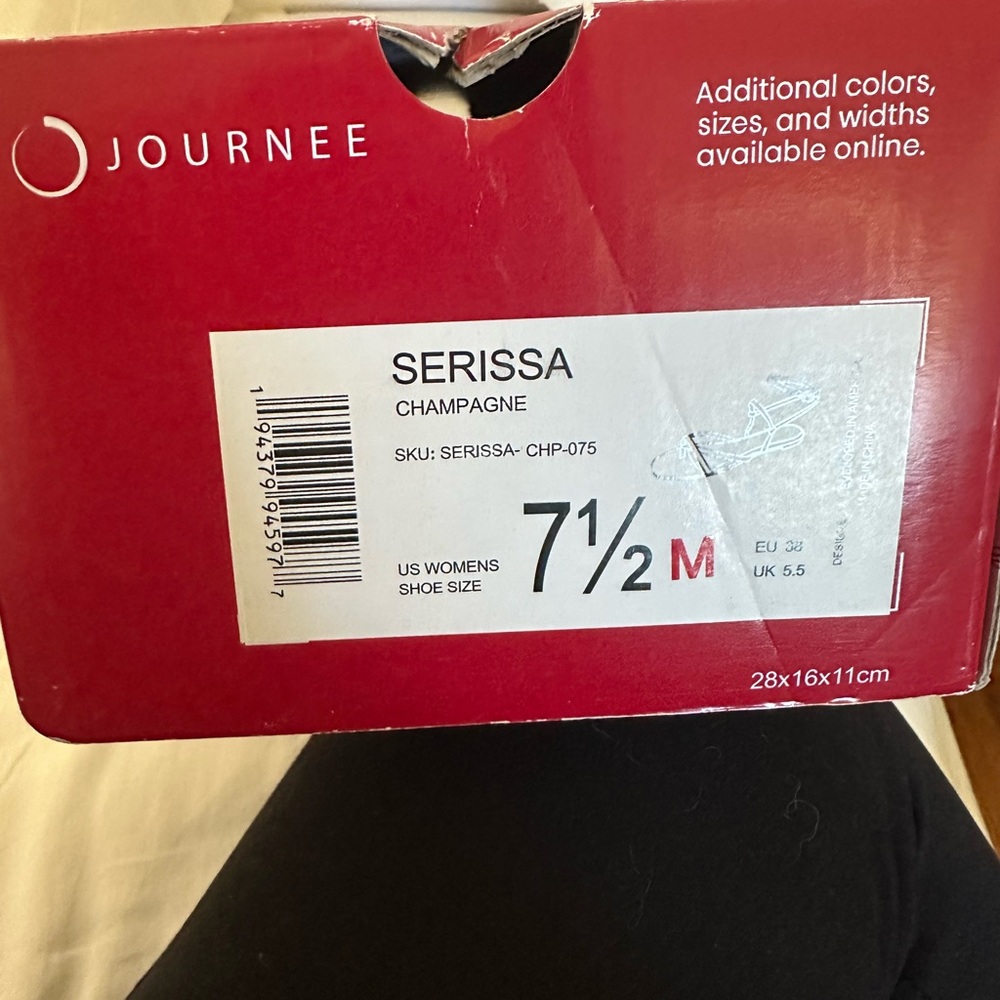 Journee Collection Serissa Sandals Champagne Metallic